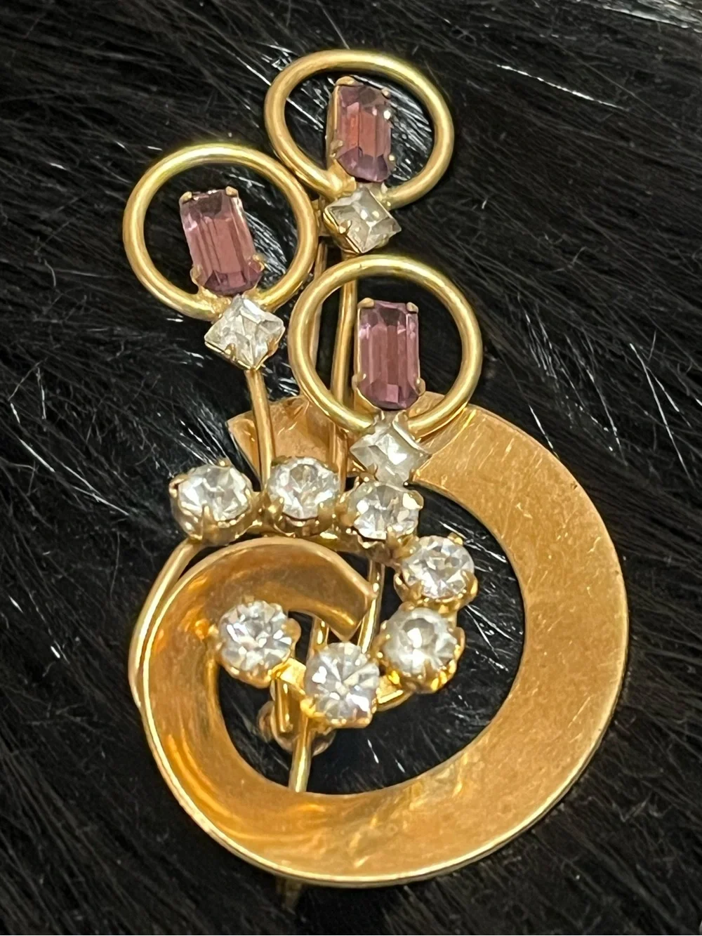 Vintage Rhinestone Brooch